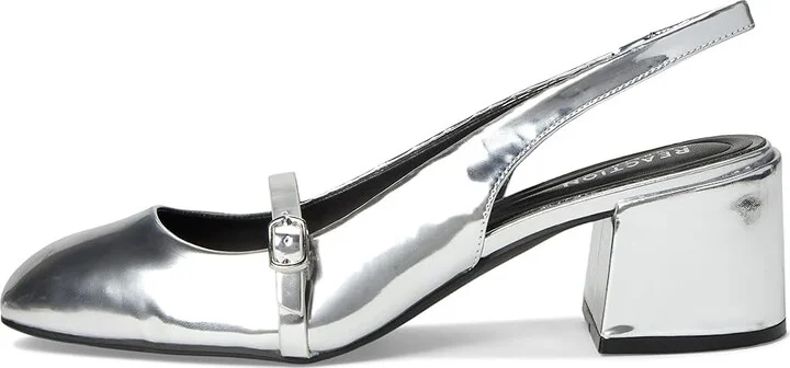 Kenneth Cole Reaction Lindy High Women's Heels Silver : 10 M, Leather/Rubber - Image 6