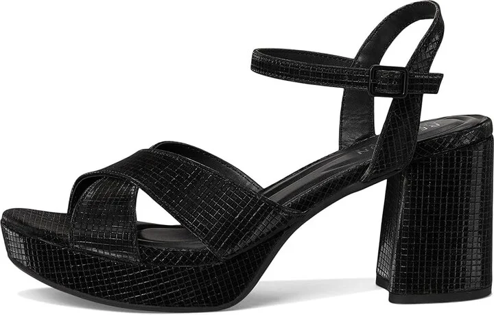 Kenneth Cole Reaction Reeva Platform Women's Shoes Black Grid Metallic : 7.5 M, Textile - Image 6