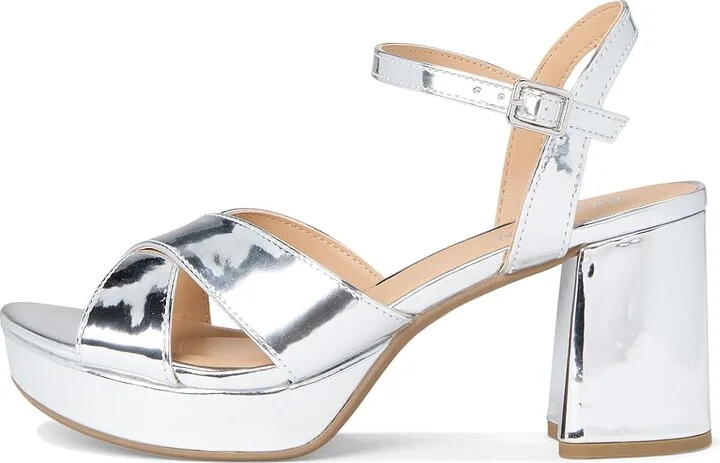 Kenneth Cole Reaction Reeva Platform Women's Shoes Silver Specchio : 6 M, Textile - Image 6