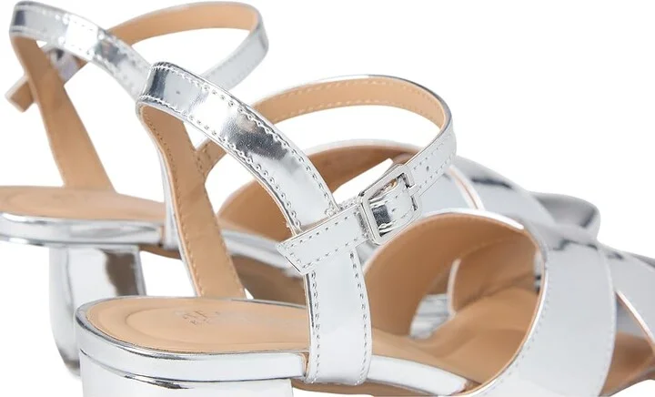 Kenneth Cole Reaction Reeva Platform Women's Shoes Silver Specchio : 6 M, Textile - Image 7