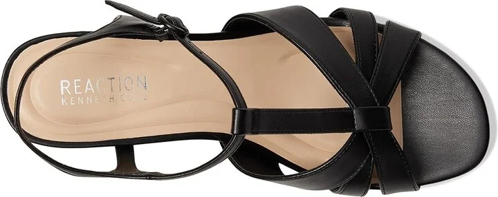 Kenneth Cole Reaction Reina Women's Wedge Shoes Black : 9.5 M, Leather/Rubber - Image 2