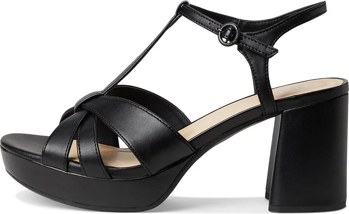 Kenneth Cole Reaction Reina Women's Wedge Shoes Black : 9.5 M, Leather/Rubber - Image 6
