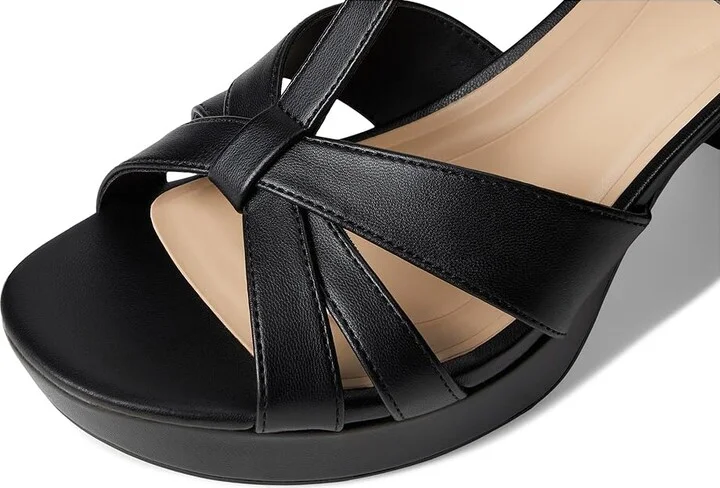Kenneth Cole Reaction Reina Women's Wedge Shoes Black : 9.5 M, Leather/Rubber - Image 7
