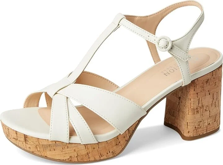 Kenneth Cole Reaction Reina Women's Wedge Shoes Ecru : 10 M, Leather/Rubber - Image 5