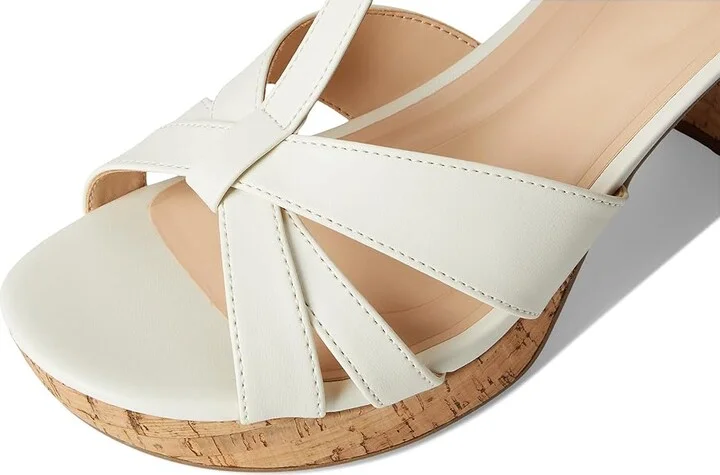 Kenneth Cole Reaction Reina Women's Wedge Shoes Ecru : 10 M, Leather/Rubber - Image 7