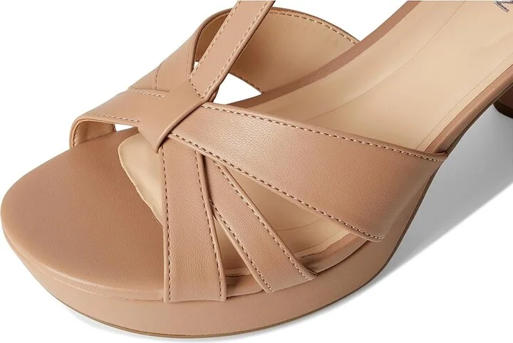 Kenneth Cole Reaction Reina Women's Wedge Shoes Nude : 8.5 M, Leather/Rubber - Image 7