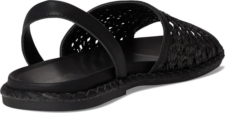 Kenneth Cole Reaction Saavi Women's Sandals Black Raffia : 10 M, Faux Leather - Image 4