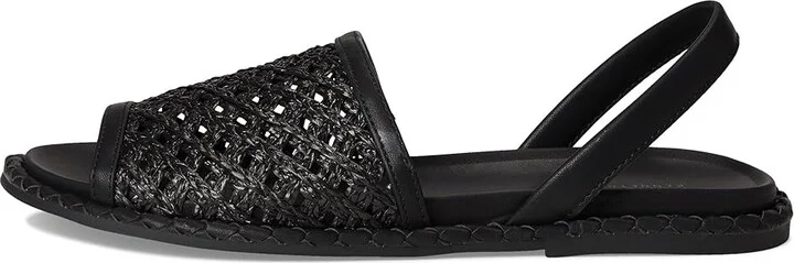 Kenneth Cole Reaction Saavi Women's Sandals Black Raffia : 10 M, Faux Leather - Image 6