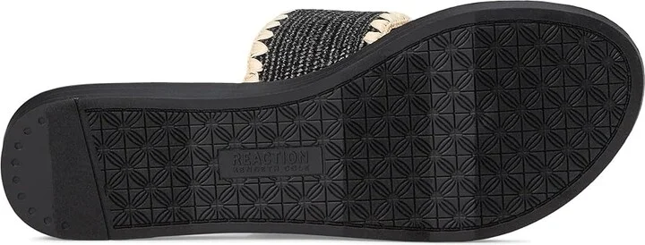 Kenneth Cole Reaction Sabriya Women's Wedge Shoes Black Raffia : 7.5 M, Leather - Image 3