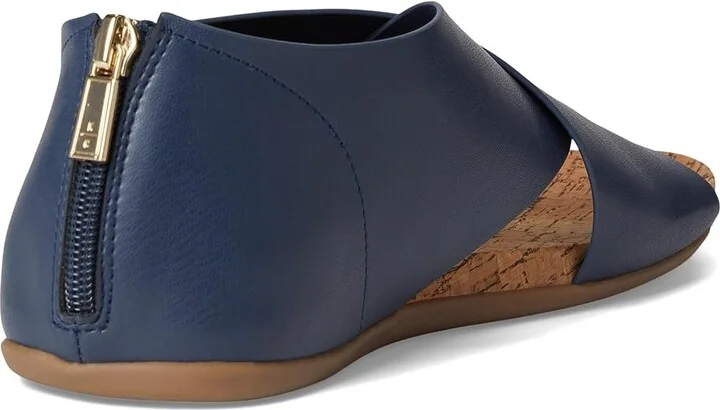 Kenneth Cole Reaction Selena Women's Sandals Navy Stretch : 8 M, Faux Leather - Image 4