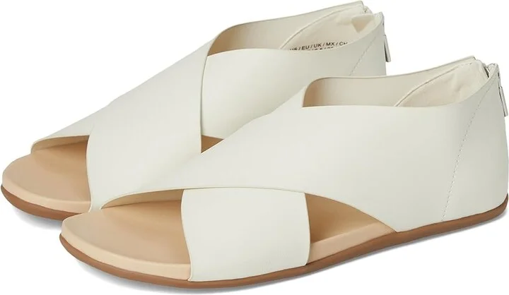 Kenneth Cole Reaction Selena Women's Sandals Porcelain Stretch : 9 M, Faux Leather