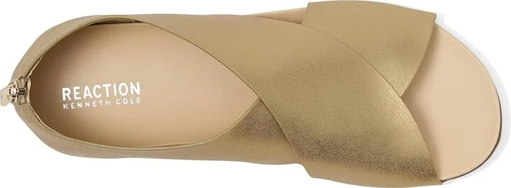 Kenneth Cole Reaction Selena Women's Sandals Soft Gold : 7 M, Faux Leather - Image 2