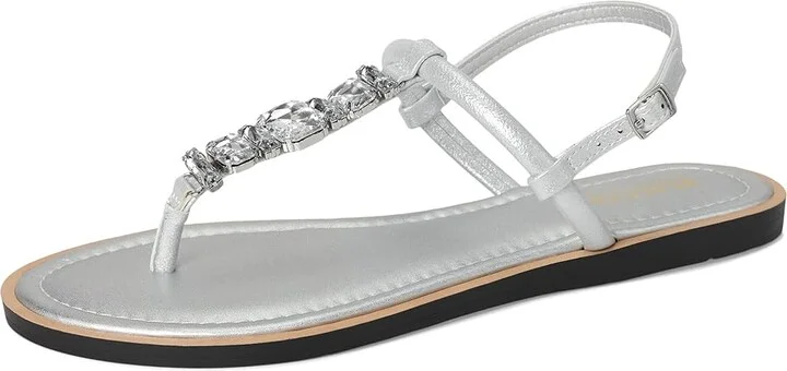 Kenneth Cole Reaction Sera Women's Sandals Silver Metallic : 5.5 M, Faux Leather - Image 5