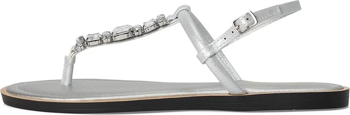 Kenneth Cole Reaction Sera Women's Sandals Silver Metallic : 5.5 M, Faux Leather - Image 6