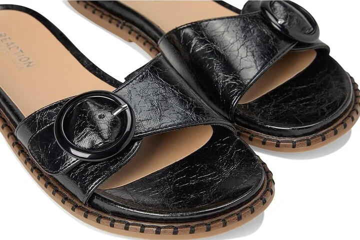 Kenneth Cole Reaction Syrena Women's Wedge Shoes Black : 7 M, Leather/Rubber - Image 7