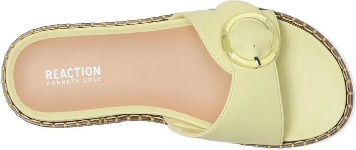 Kenneth Cole Reaction Syrena Women's Wedge Shoes Limezest : 8.5 M, Leather/Rubber - Image 2