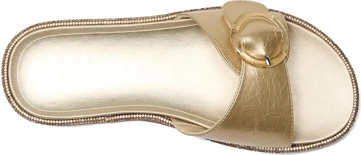Kenneth Cole Reaction Syrena Women's Wedge Shoes Soft Gold : 8.5 M, Leather/Rubber - Image 2