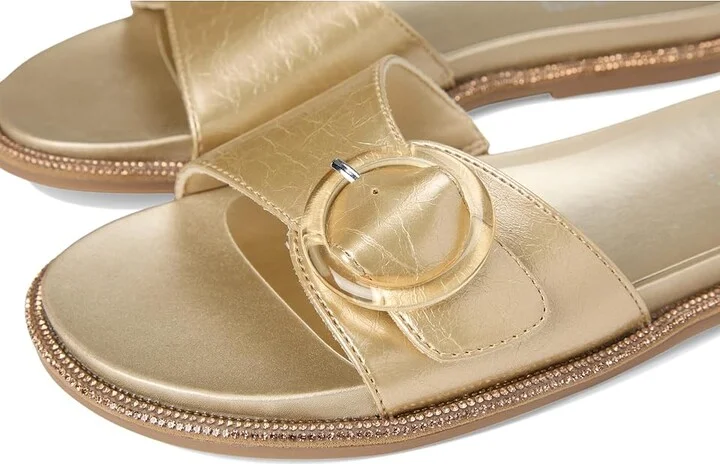 Kenneth Cole Reaction Syrena Women's Wedge Shoes Soft Gold : 8.5 M, Leather/Rubber - Image 7