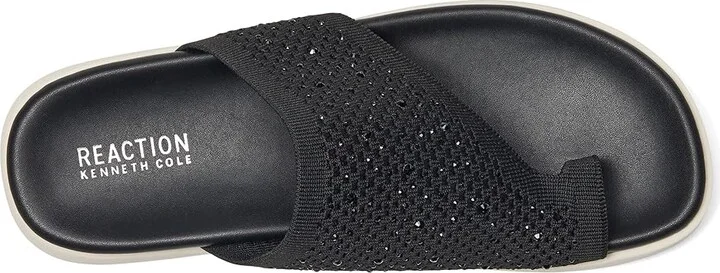 Kenneth Cole Reaction Teffi Knit Women's Wedge Shoes Black Knit : 11 M, Leather/Rubber - Image 2