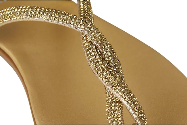 Kenneth Cole Reaction Whitney Women's Sandals Gold Jewel : 10 M, Leather - Image 7