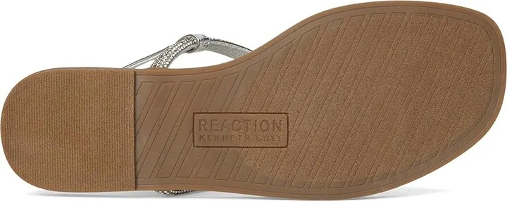 Kenneth Cole Reaction Whitney Women's Sandals Silver : 9.5 M, Leather - Image 3