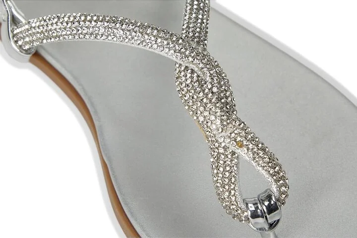 Kenneth Cole Reaction Whitney Women's Sandals Silver : 9.5 M, Leather - Image 7