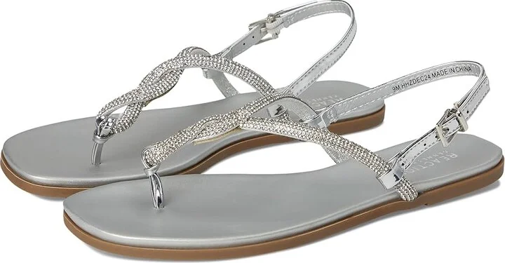 Kenneth Cole Reaction Whitney Women's Sandals Silver : 9.5 M, Leather