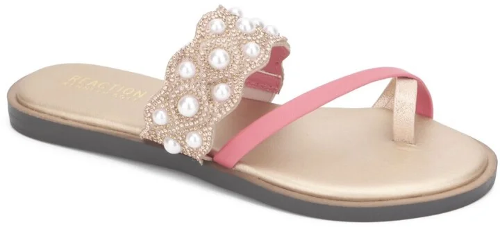 Kenneth Cole Reaction Women' Spring X Band Scallop Flat Sandals