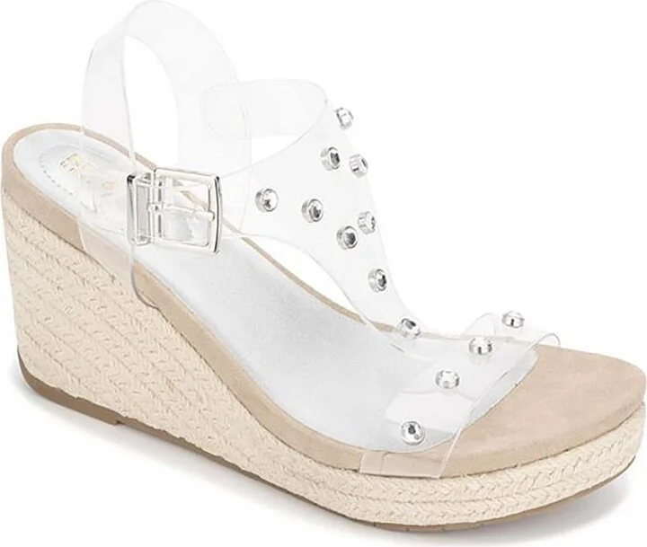 Kenneth Cole REACTION Women's Card Jewel Wedge Sandal