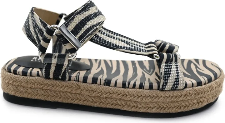 Kenneth Cole Reaction Women's Coast Wedge Sandals - Black/Natural Zebra - Image 2