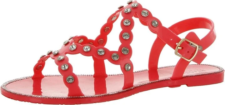 Kenneth Cole REACTION Women's Dahlia Jelly Jewel Sandal Flat