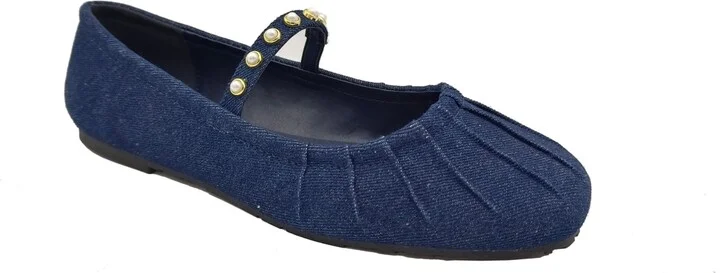 Kenneth Cole Reaction Women's Eimar Imitation Pearl Square Toe Ballet Flats