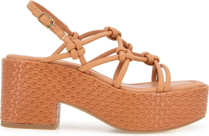 Kenneth Cole Reaction Women's Essa Knots Square Toe Wedge Sandals - Image 2