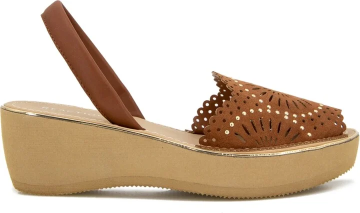 Kenneth Cole Reaction Women's Fine Glass Laser Wedge Sandals - Image 2