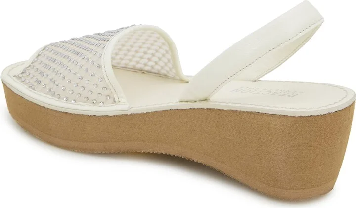 Kenneth Cole Reaction Women's Fine Glass Mesh Wedge Sandals - Image 6