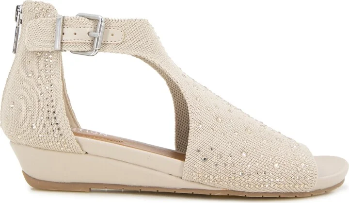 Kenneth Cole Reaction Women's Gail Stretch Wedge Sandals - Image 2
