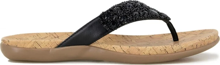 Kenneth Cole Reaction Women's Glamathon Flat Sandals - Black/Natural - Image 2