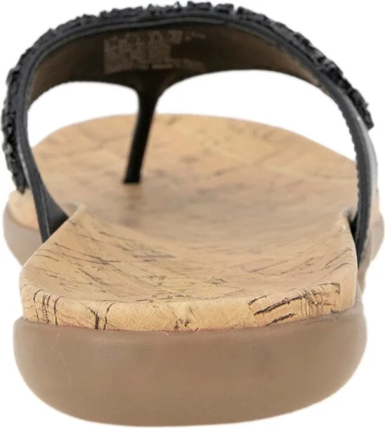 Kenneth Cole Reaction Women's Glamathon Flat Sandals - Black/Natural - Image 3