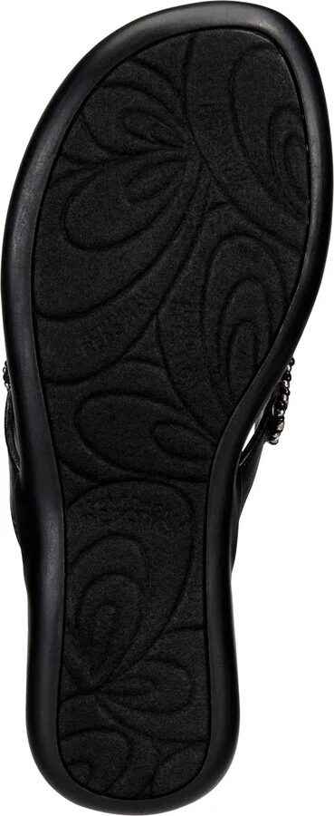 Kenneth Cole Reaction Women's Glamathon Flat Sandals - Black/Natural - Image 9