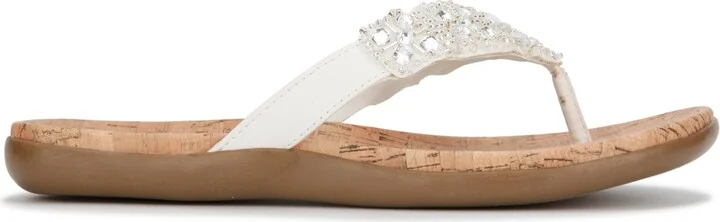 Kenneth Cole Reaction Women's Glamathon Flat Sandals - Black/Natural - Image 10