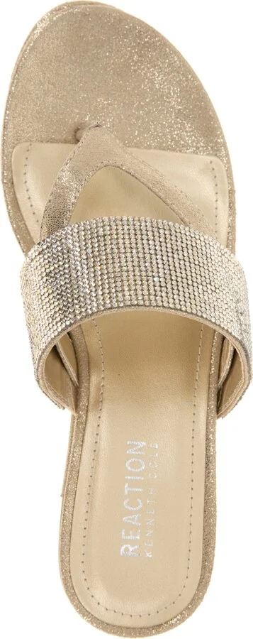 Kenneth Cole Reaction Women's Pepea Cross Jewel Wedge Sandals - Image 4