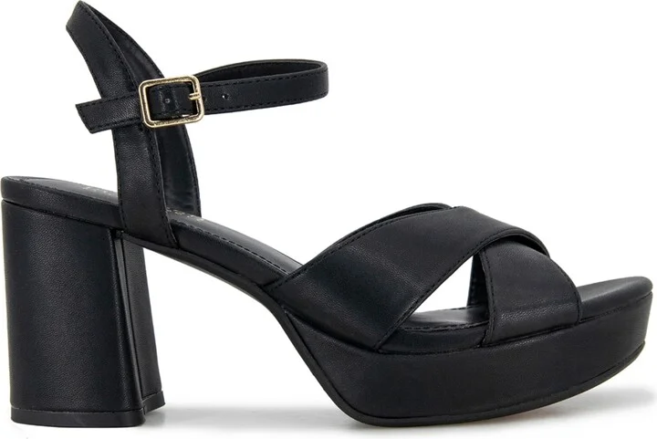 Kenneth Cole Reaction Women's Reeva Criss-Cross Platform Dress Sandals - Image 2