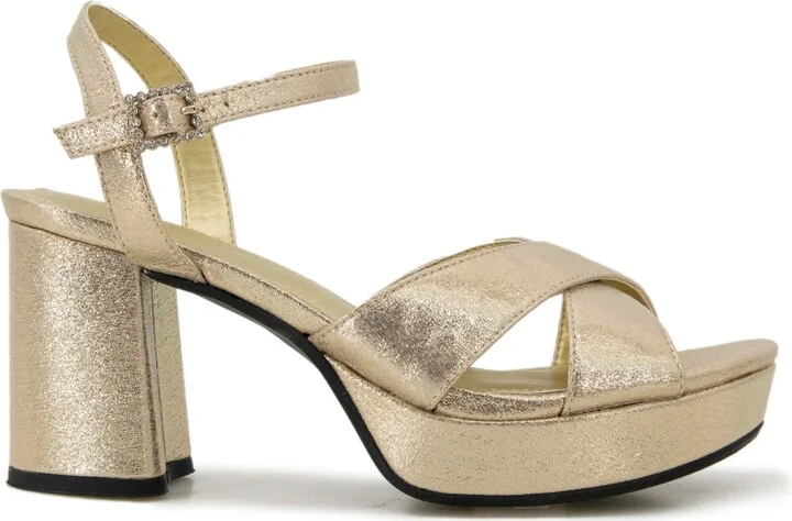 Kenneth Cole Reaction Women's Reeva Criss-Cross Platform Dress Sandals - Image 6