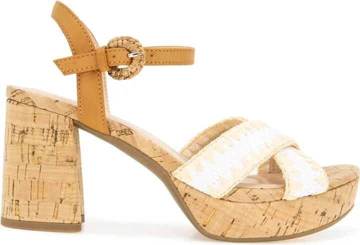 Kenneth Cole Reaction Women's Reeva Raffia Platform Dress Sandals - Image 2