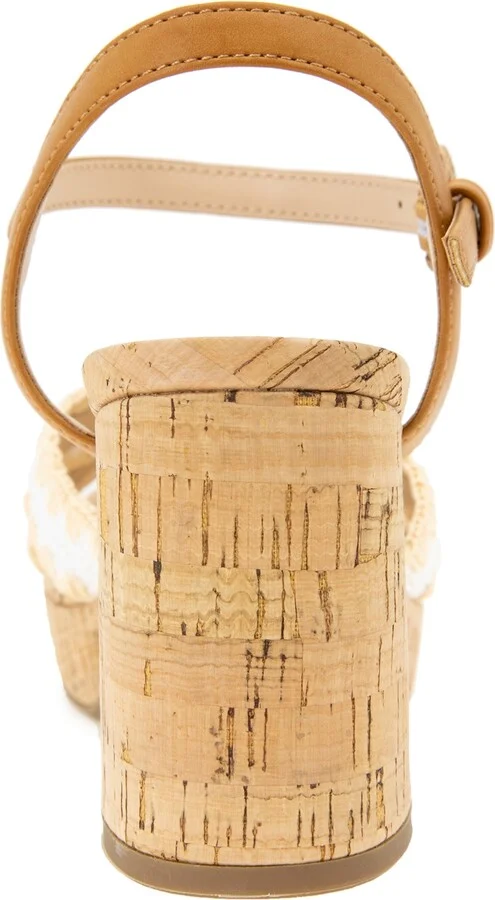 Kenneth Cole Reaction Women's Reeva Raffia Platform Dress Sandals - Image 3