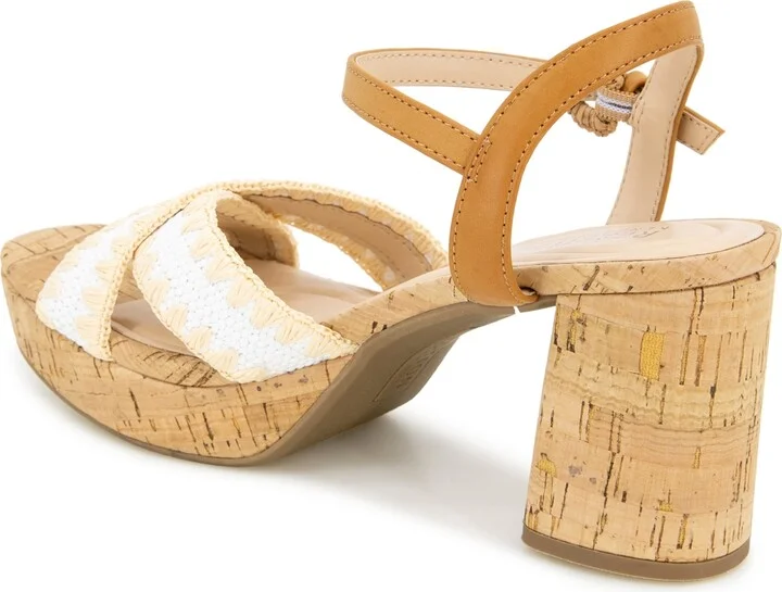 Kenneth Cole Reaction Women's Reeva Raffia Platform Dress Sandals - Image 6