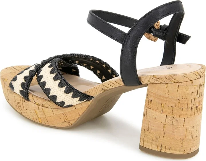Kenneth Cole Reaction Women's Reeva Raffia Platform Dress Sandals - Image 11