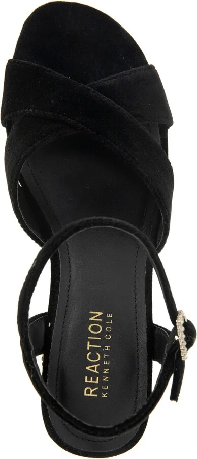 Kenneth Cole Reaction Women's Reeva Velvet Platform Dress Sandals - Image 4