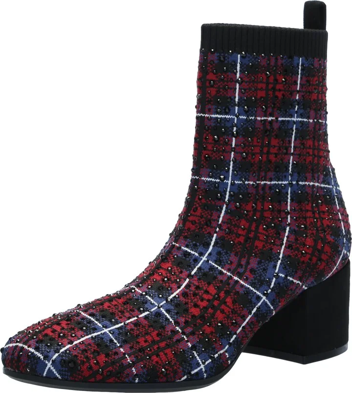 Red Plaid Knit