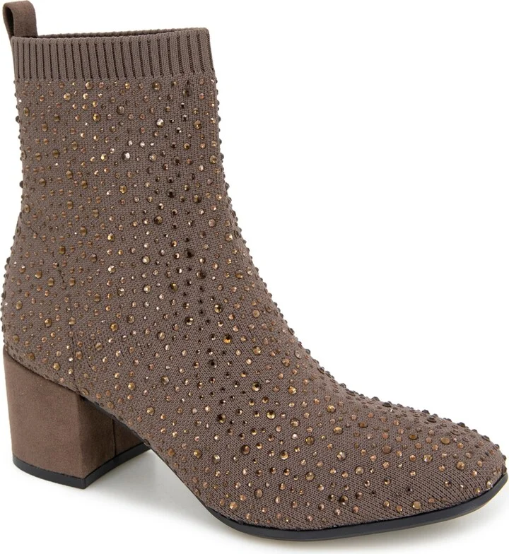 Kenneth Cole Reaction Women's Rida Stretch Jewel Wide Calf Booties
